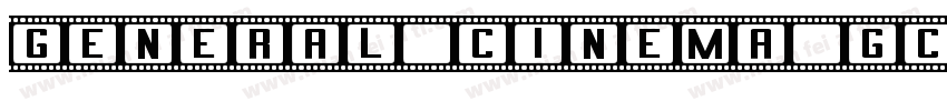 General Cinema GCC Letters Font字体转换